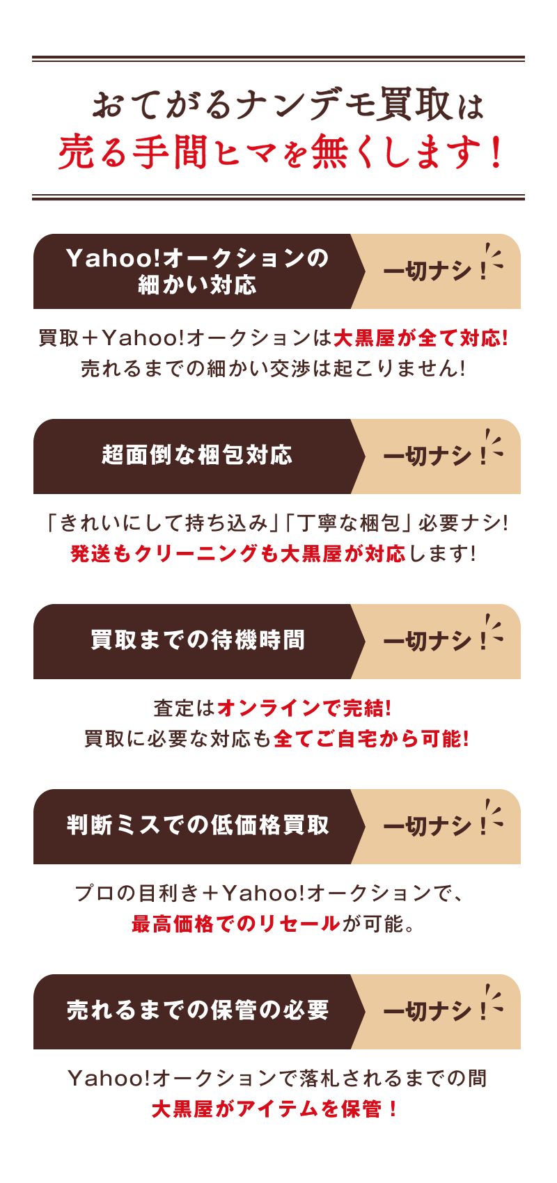 おてがるナンデモ買取は売る手間ヒマを無くします!